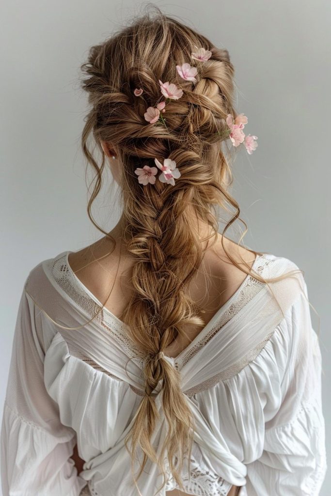 21 Peinados con Pelo Suelto y Trenza: Elegancia y Sencillez