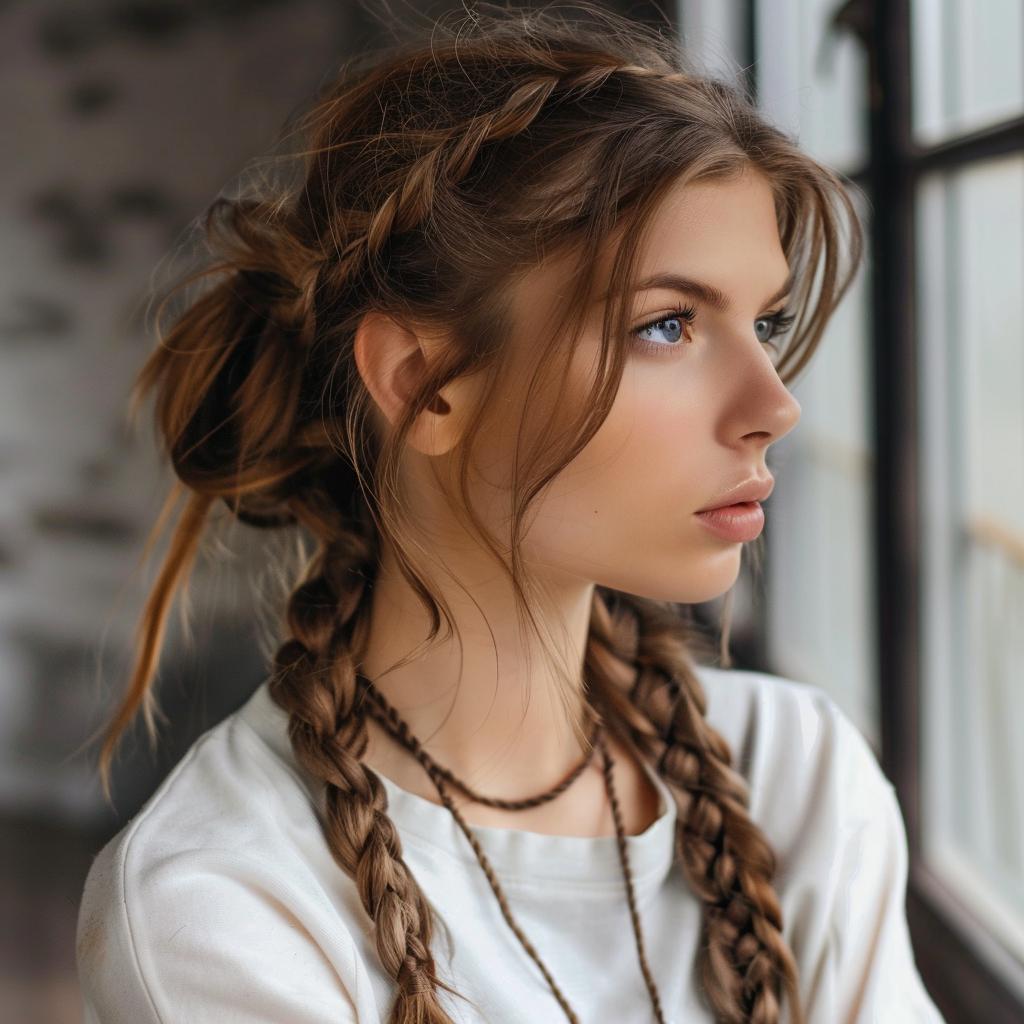 Innova Tu Estilo con Estas Ideas de Trenzas en Pelo Suelto